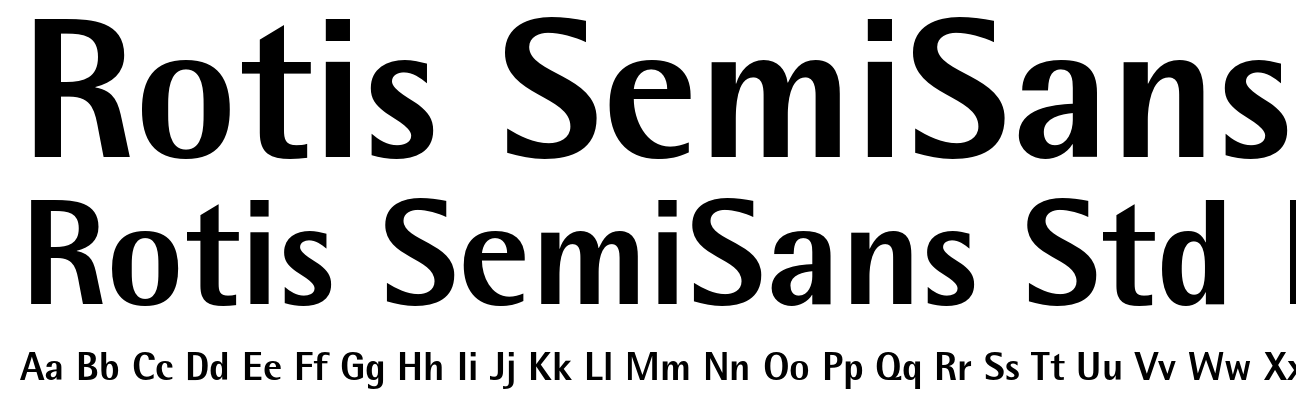 Rotis SemiSans Std ExtraBold