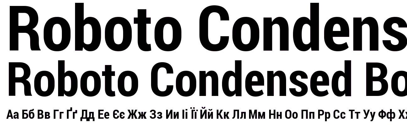 Roboto Condensed Bold