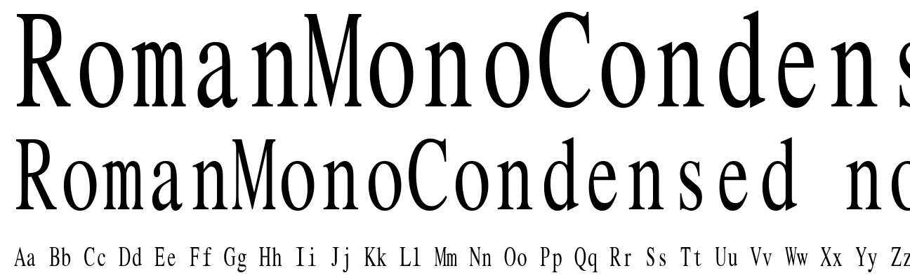 RomanMonoCondensed