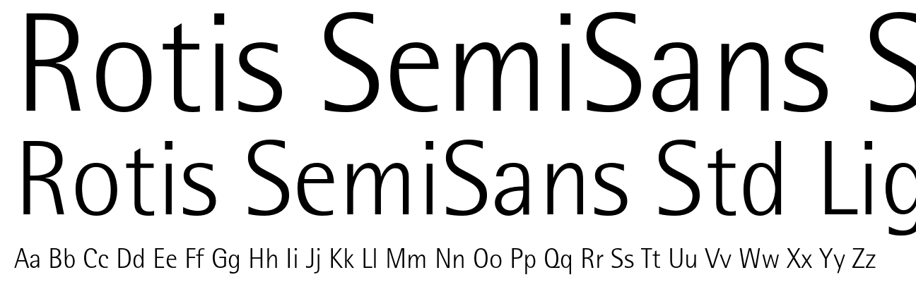 Rotis SemiSans Std Light