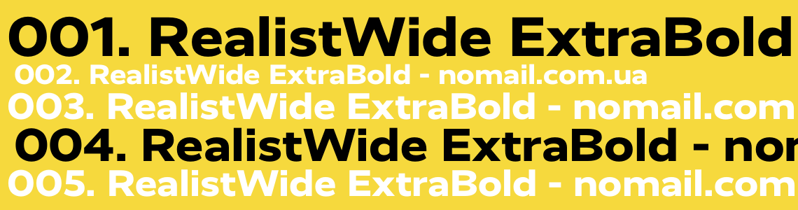 Шрифт extrabold