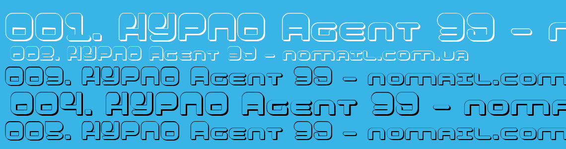 Шрифт HYPNO Agent 3D