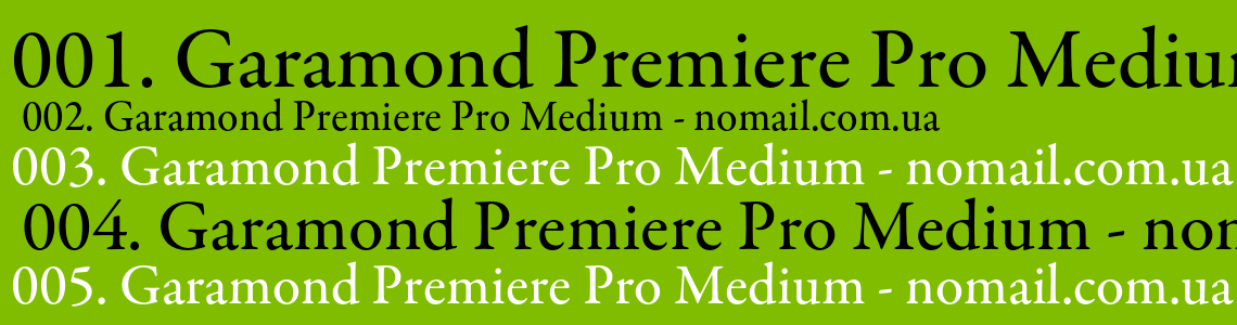 Шрифт Garamond Premiere Pro Medium