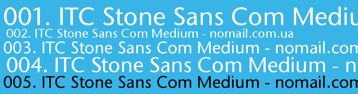 Шрифт ITC Stone Sans Com Medium