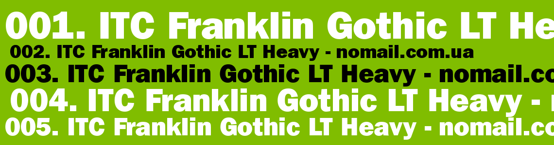 Franklin gothic heavy