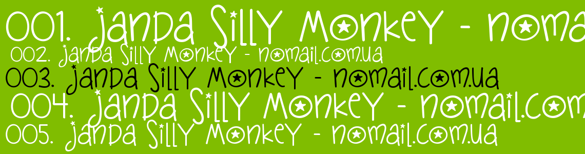 I see a silly monkey