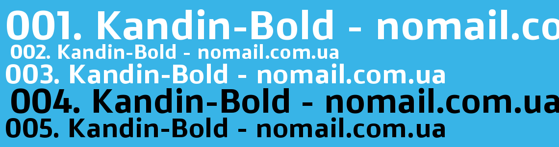 Шрифт Kandin-Bold