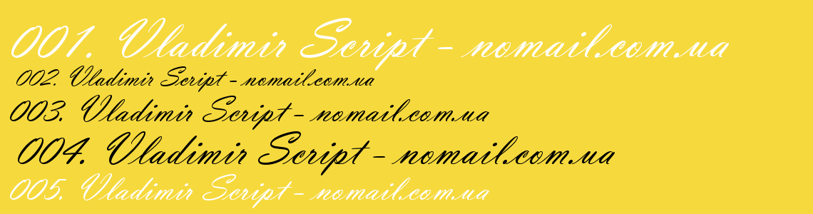 Шрифт Vladimir Script