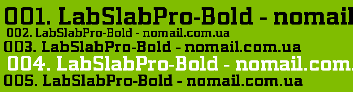 Шрифт LabSlabPro-Bold