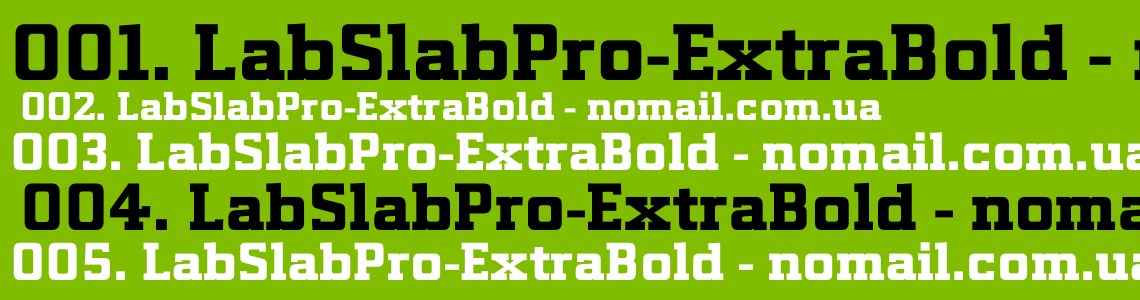 Шрифт LabSlabPro-ExtraBold