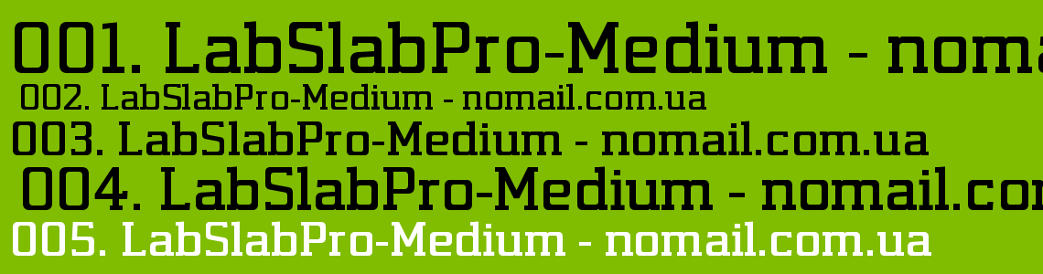 Шрифт LabSlabPro-Medium