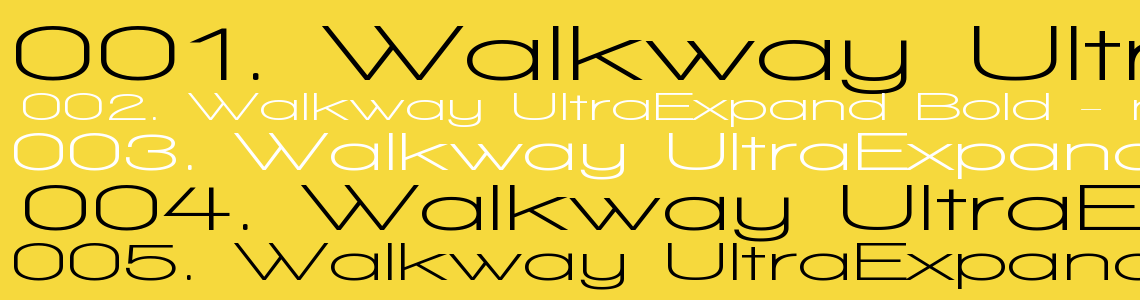 Шрифт Walkway UltraExpand Bold