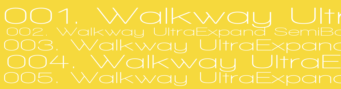 Шрифт Walkway UltraExpand SemiBold