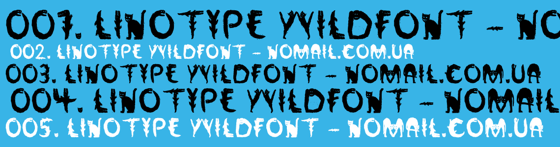 Шрифт Linotype Wildfont