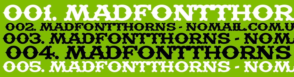 Шрифт MadfontThorns