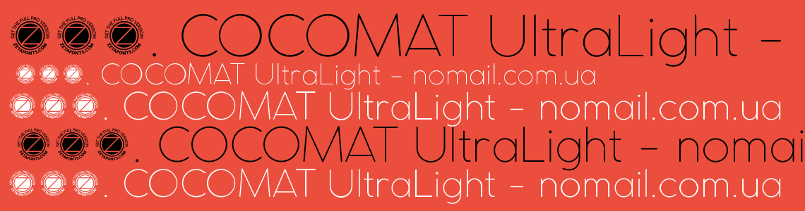 Шрифт COCOMAT UltraLight