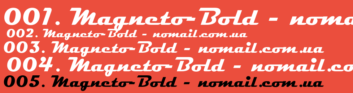 Шрифт Magneto-Bold