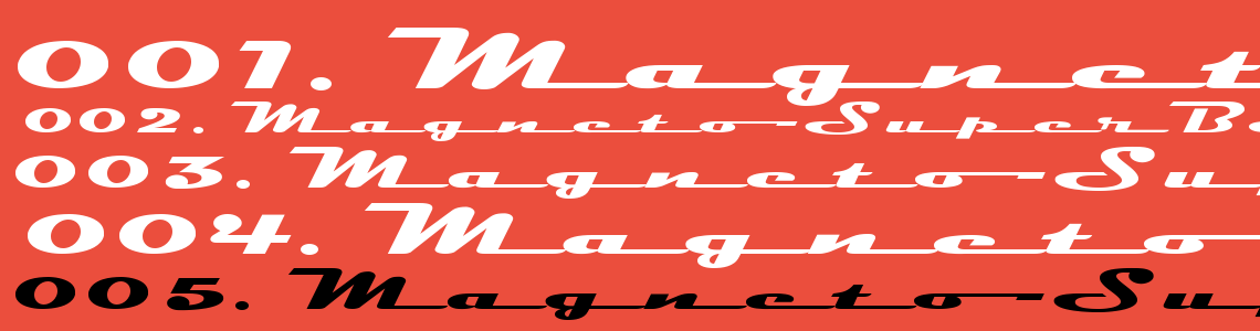 Шрифт Magneto-SuperBoldExtended