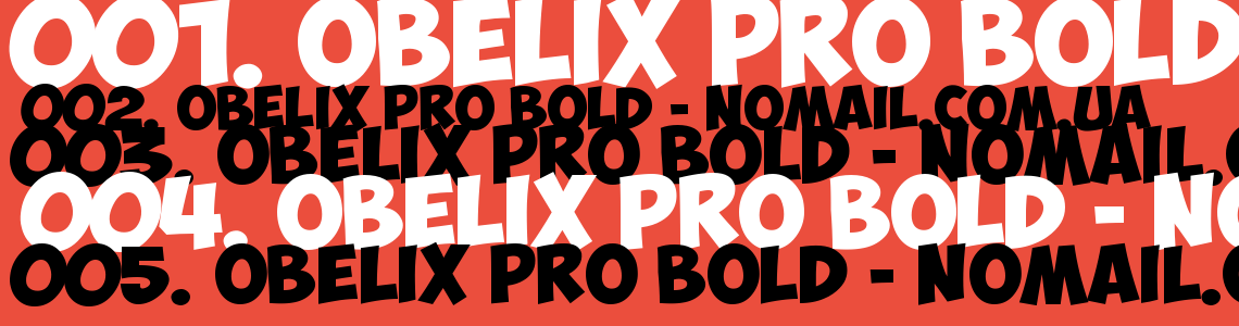 Шрифт Obelix Pro Bold