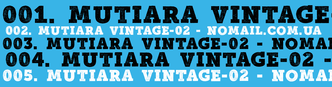 Шрифт Mutiara Vintage-02