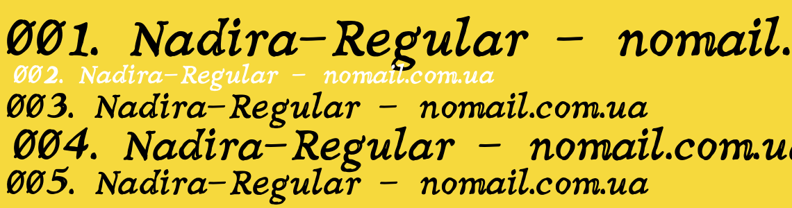 Шрифт Nadira-Regular