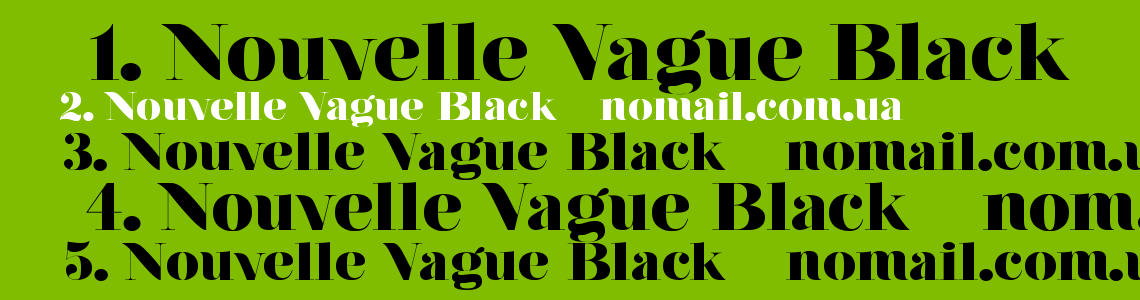 Шрифт Nouvelle Vague Black