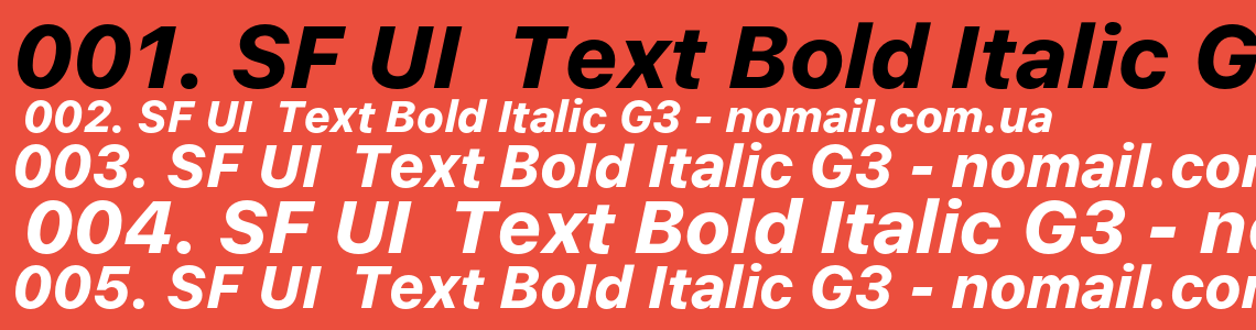Шрифт sf ui bold