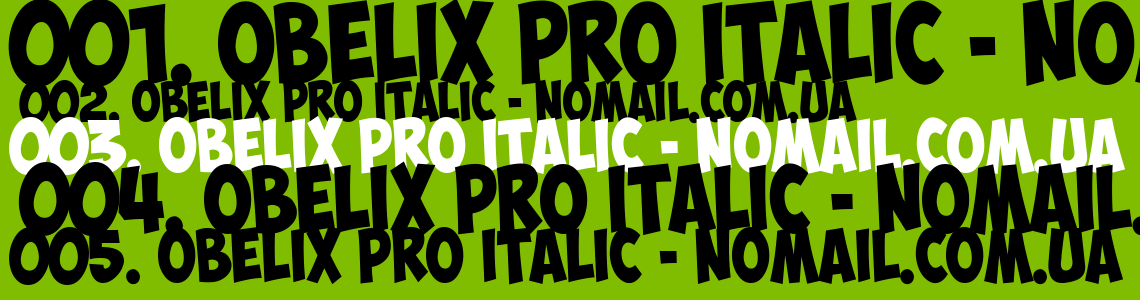 Шрифт Obelix Pro Italic