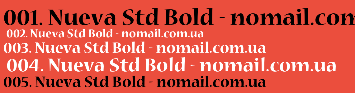 Шрифт Nueva Std Bold