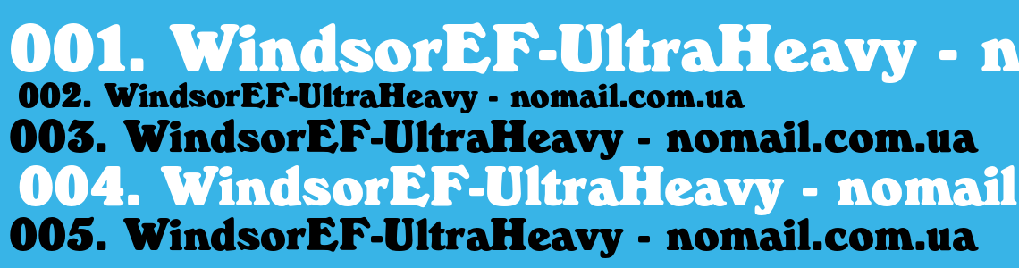 Шрифт WindsorEF-UltraHeavy