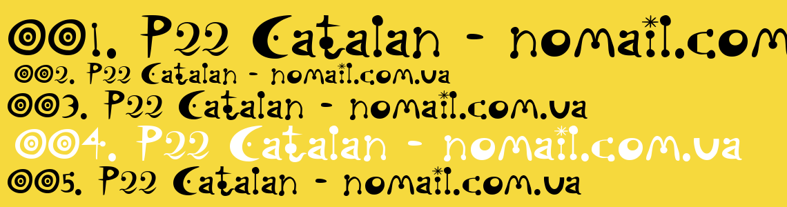 Шрифт P22 Catalan