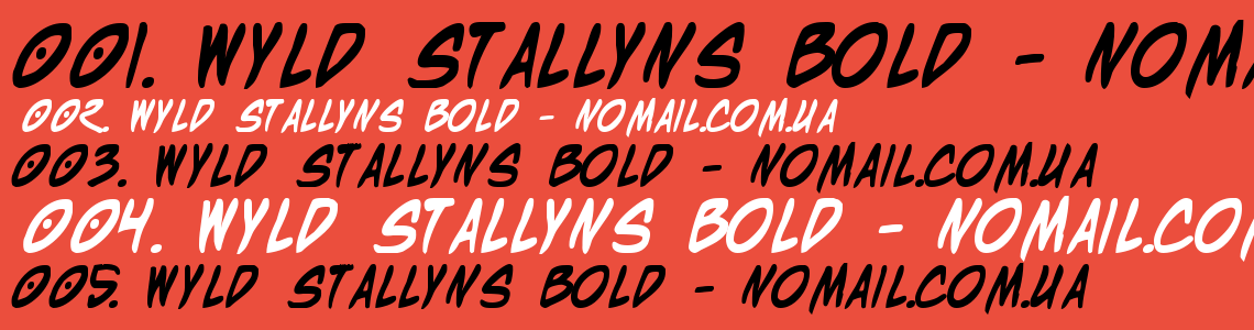 Шрифт Wyld Stallyns Bold