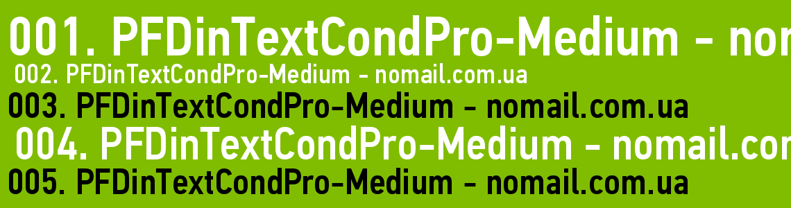 Шрифт cond pro