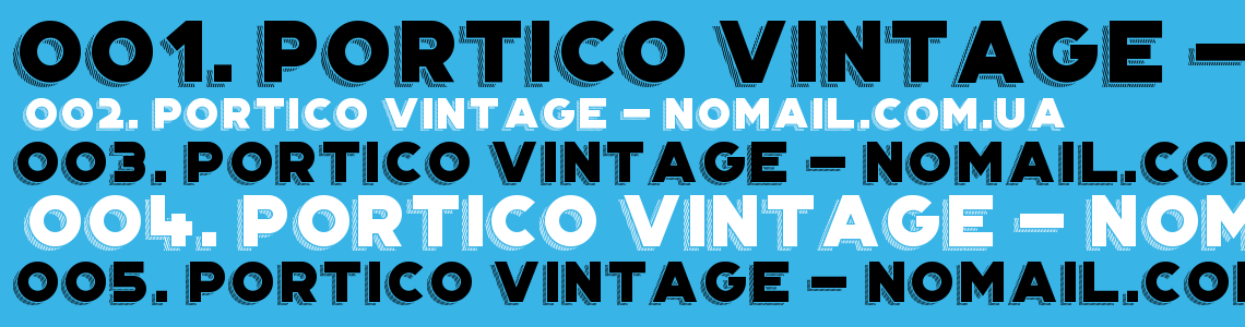 Шрифт Portico Vintage