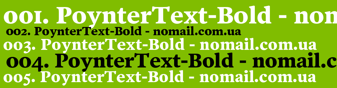 Шрифт PoynterText-Bold