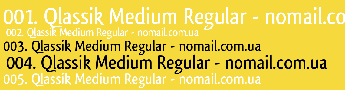 Шрифт Qlassik Medium Regular