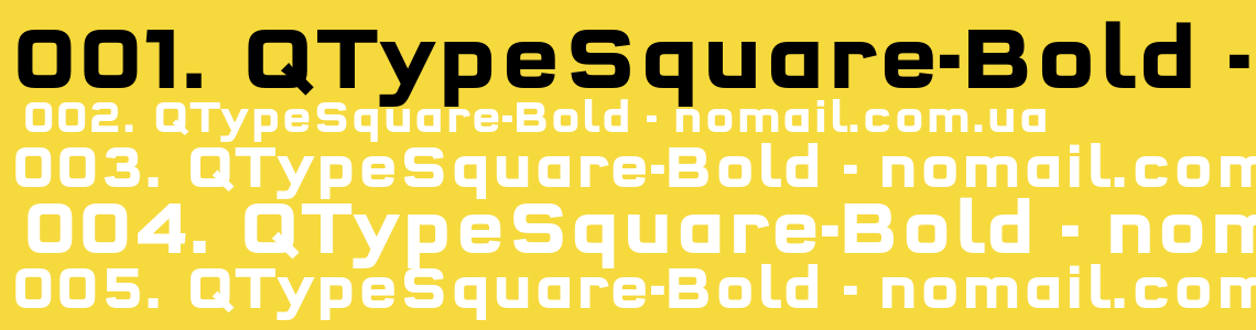 Шрифт QTypeSquare-Bold