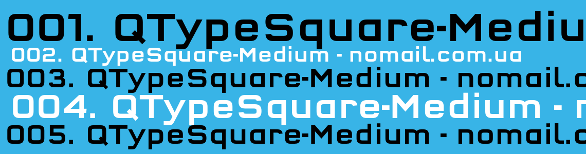 Шрифт QTypeSquare-Medium