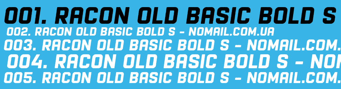 Шрифт Racon Old Basic Bold S