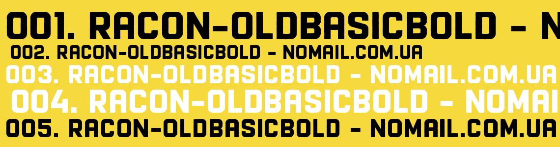 Шрифт Racon-OldBasicBold