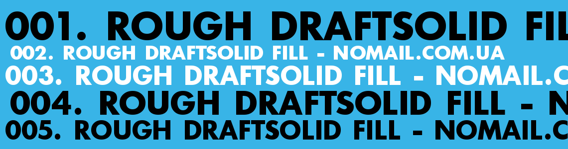 Шрифт Rough DraftSolid Fill