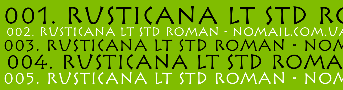 Шрифт Rusticana LT Std Roman