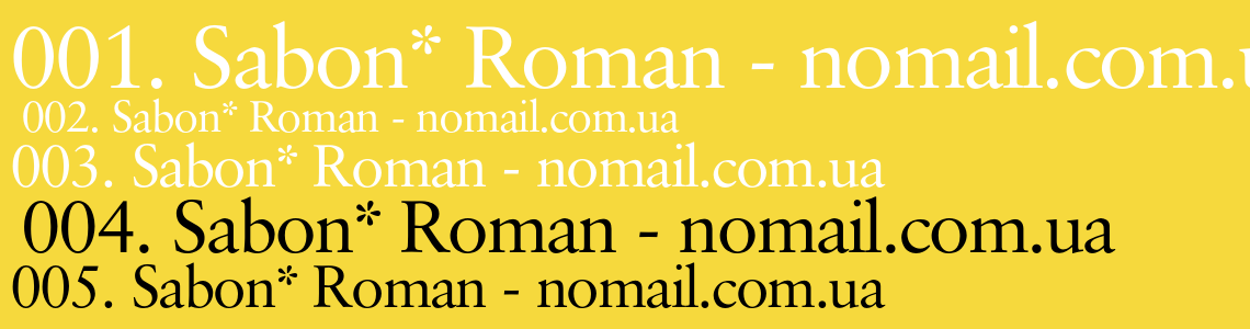 Шрифт Sabon* Roman