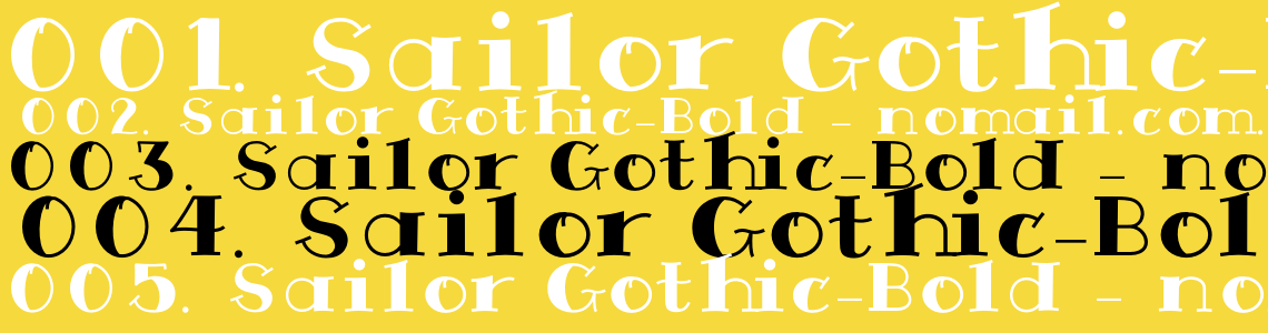 Gothic bold