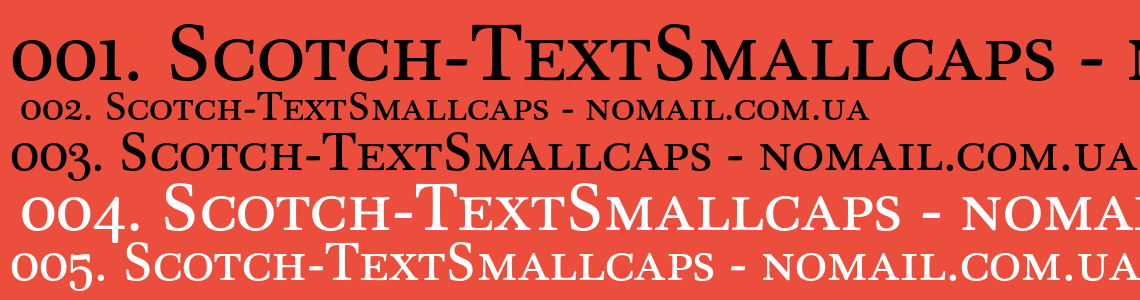 Шрифт Scotch-TextSmallcaps