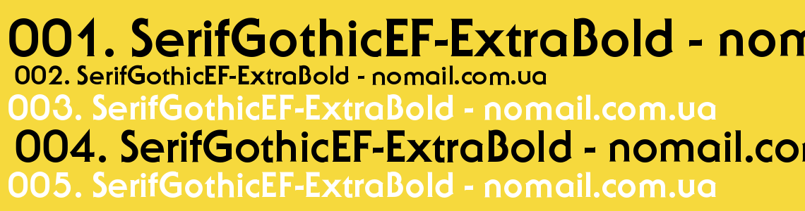 Шрифт extrabold