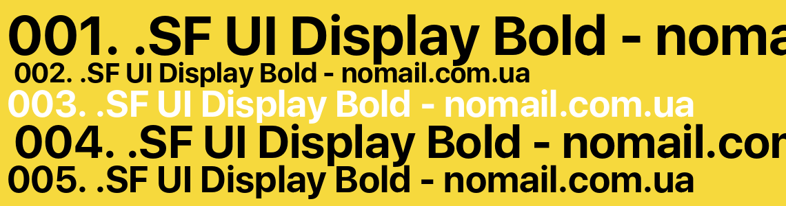 Display bold