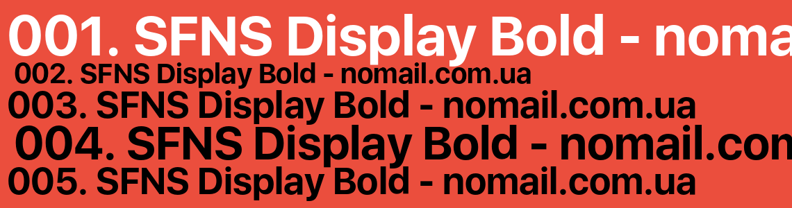 Display bold