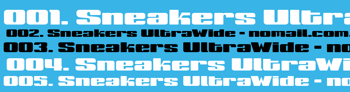 Шрифт Sneakers UltraWide