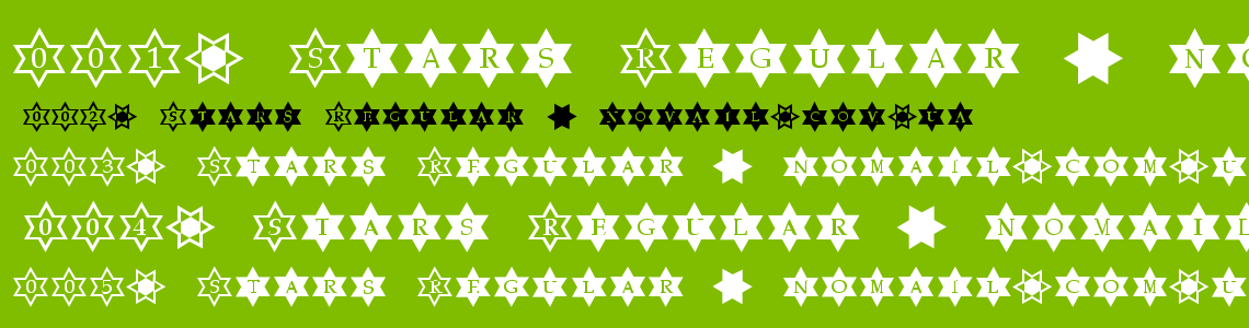 Шрифт Stars Regular